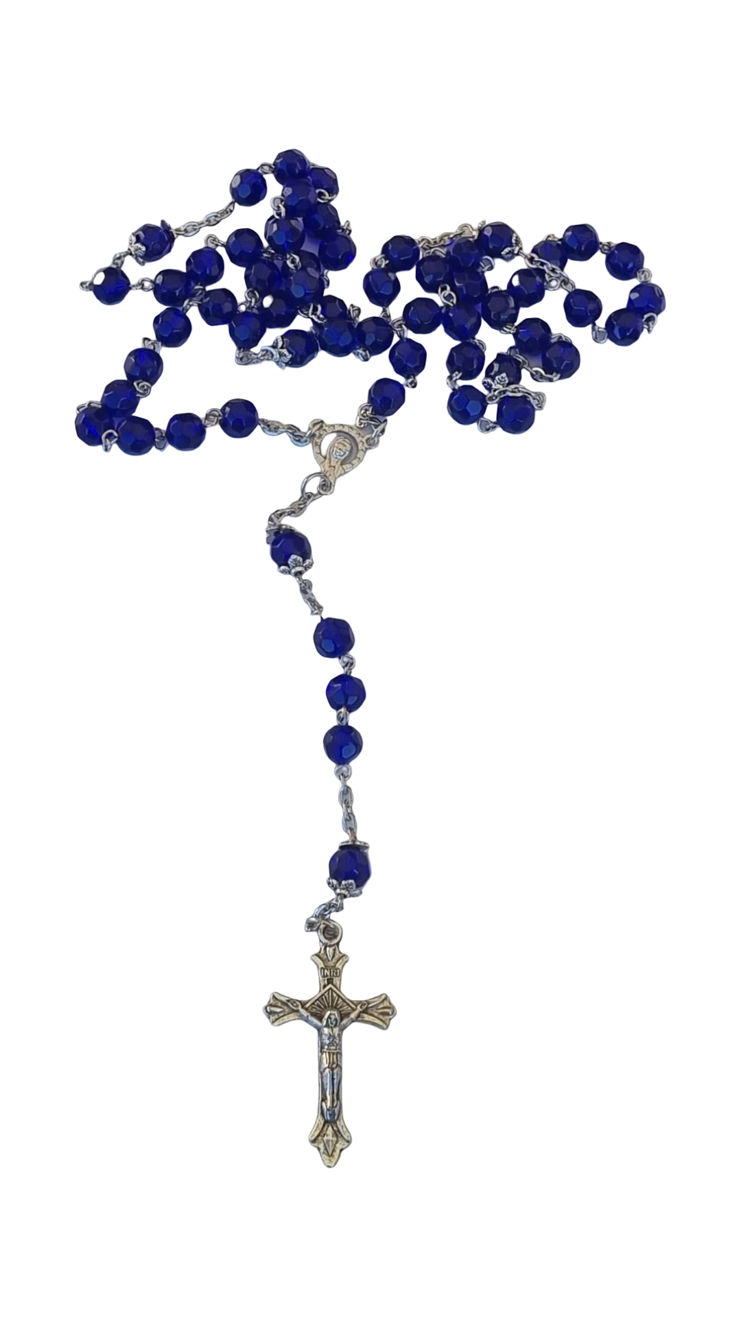 Crystal Rosary Blue Bead
