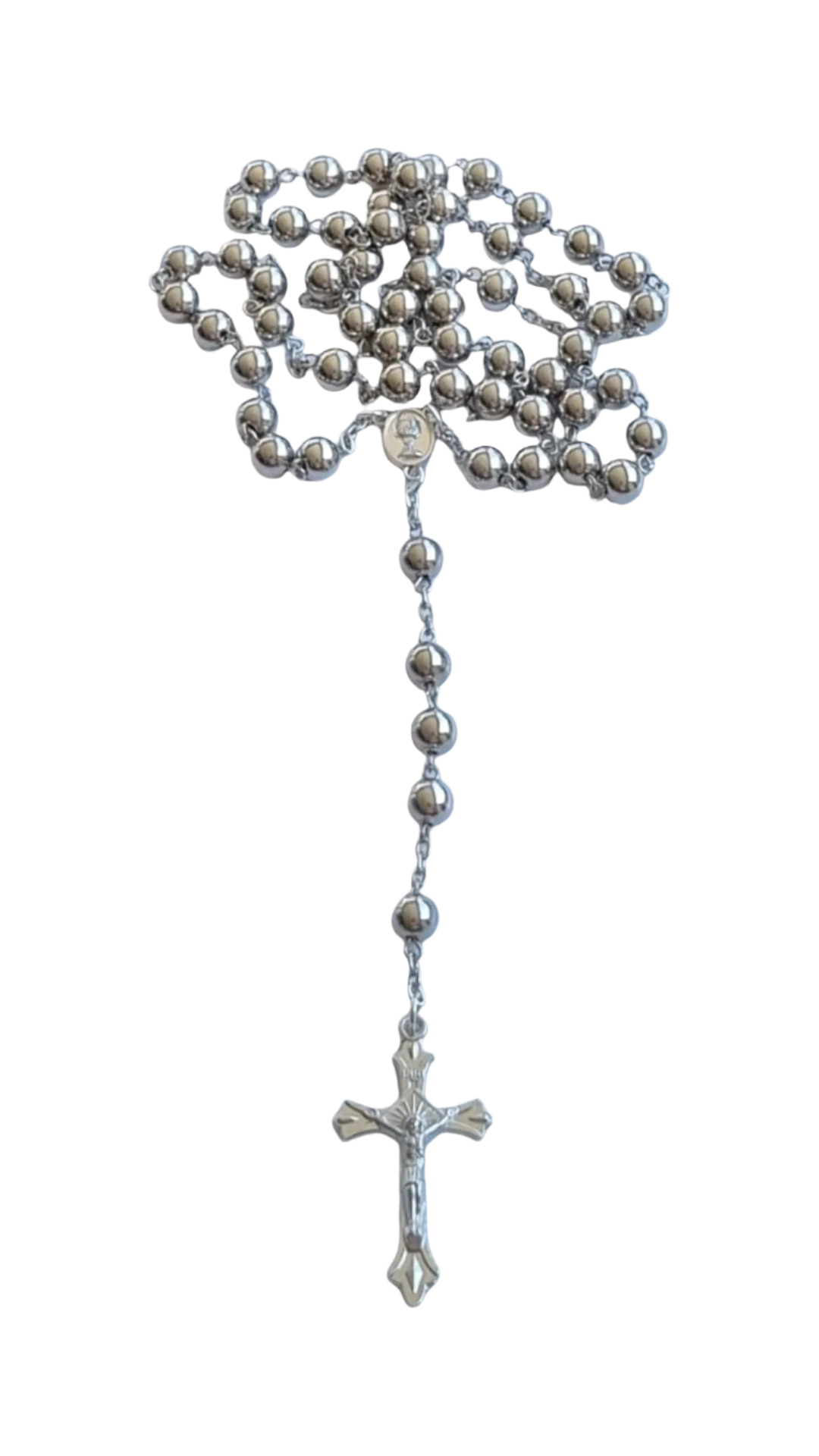 Acrylic Rosary silver bead