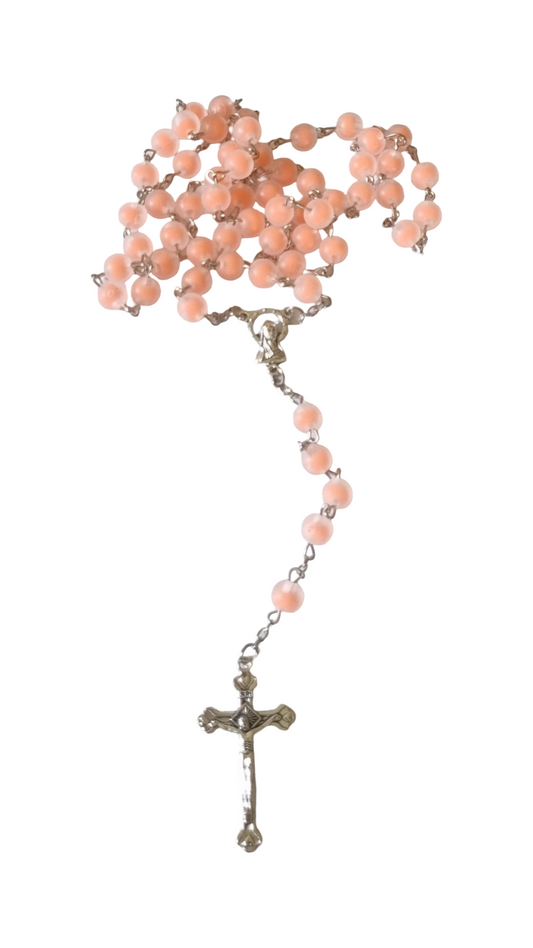 Acrylic Rosary Matte Orange Bead